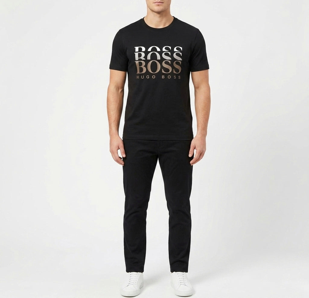 BOSS T-shirt in cotton with logo print