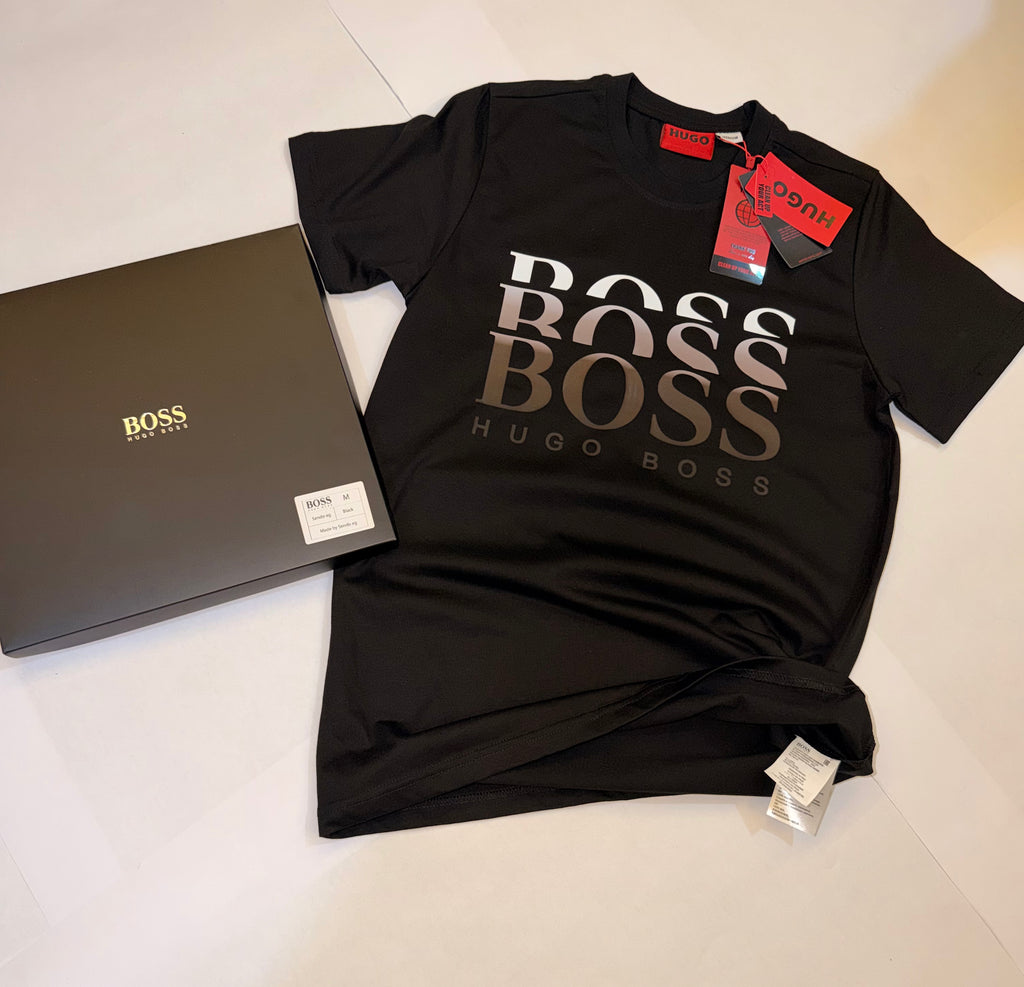 BOSS T-shirt in cotton with logo print