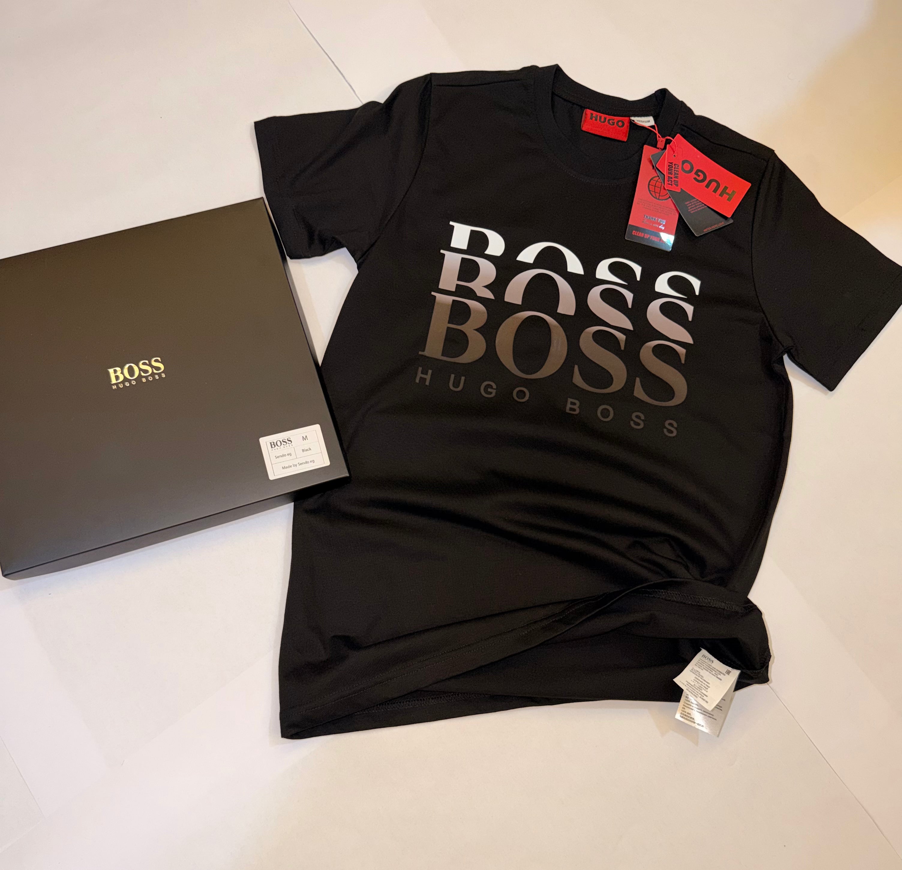 BOSS T-shirt in cotton with logo print
